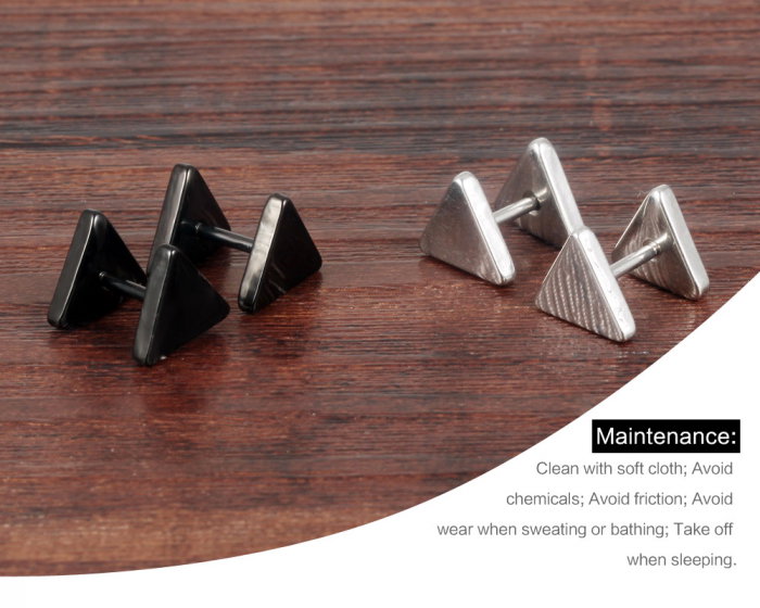 Cercei inox triunghiulari [4]