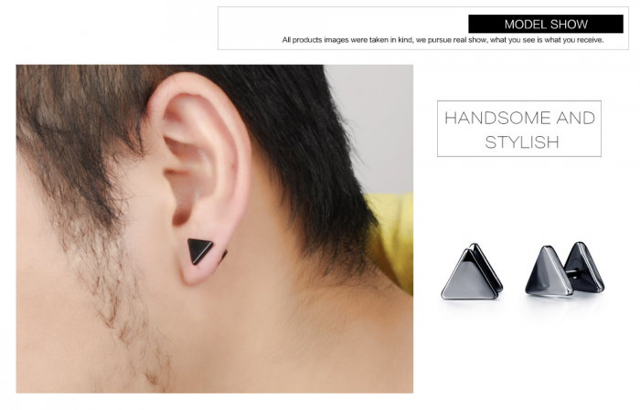 Cercei inox triunghiulari [5]