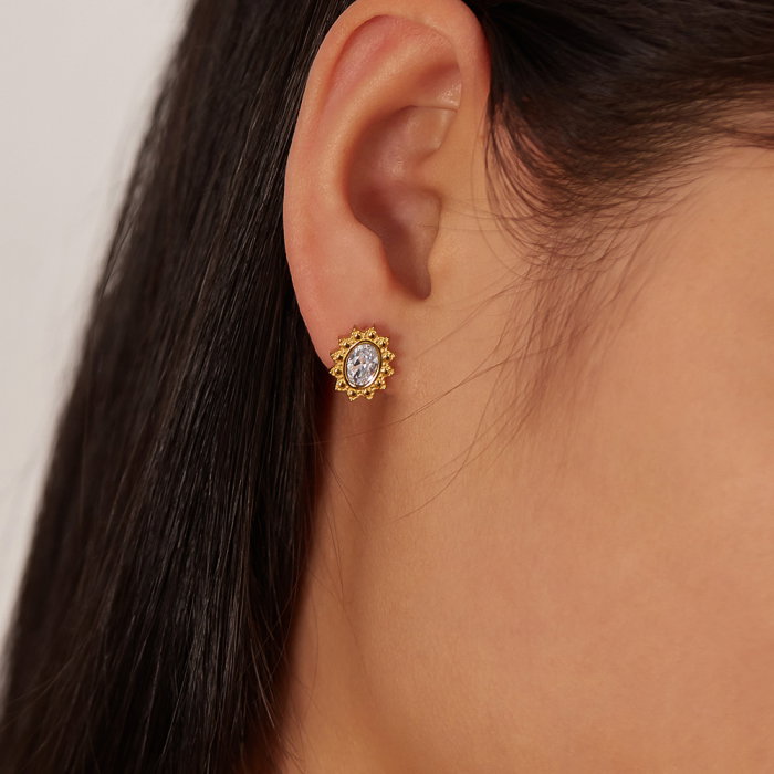 Cercei inox White Diamond [2]