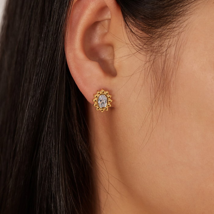 Cercei inox White Diamond [4]