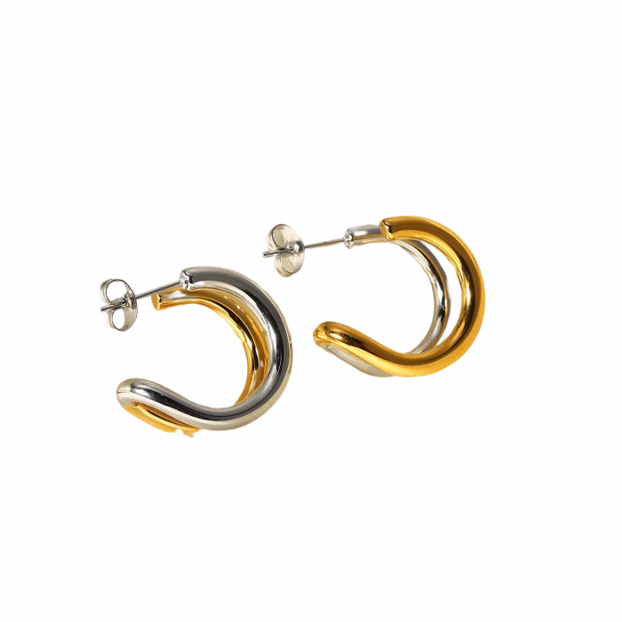 Cercei  Inox eleganti  in 2 culori [5]