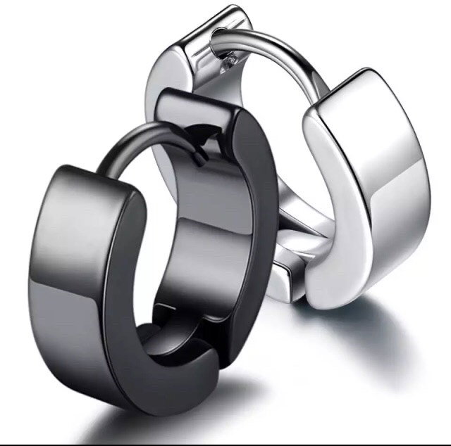 Cercei rotunzi simpli din otel inox [6]