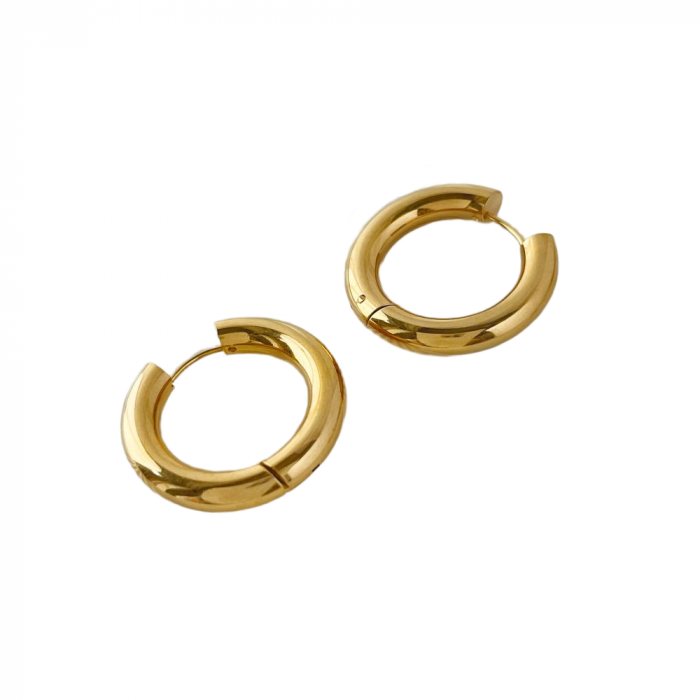 Cercei rotunzi simpli din otel inox [1]