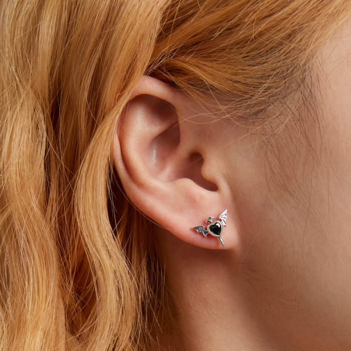 Cercel argint aripile dragostei [2]