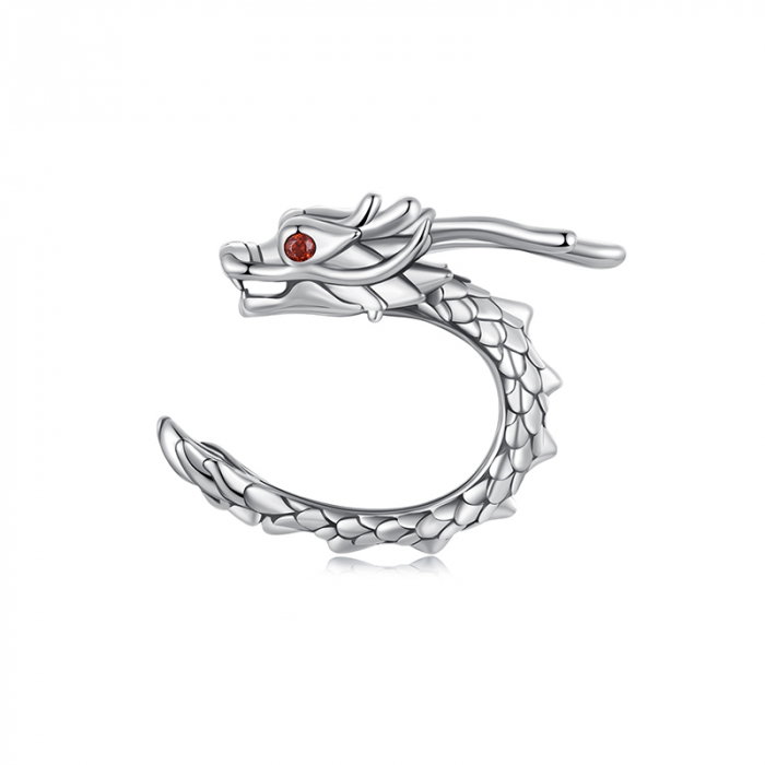 Cercel argint clip cu Dragon [1]