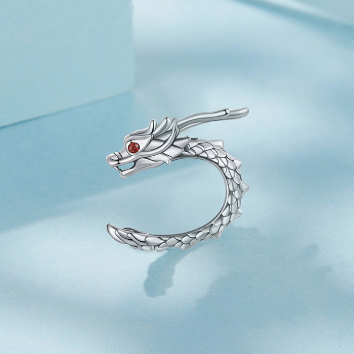 Cercel argint clip cu Dragon [5]