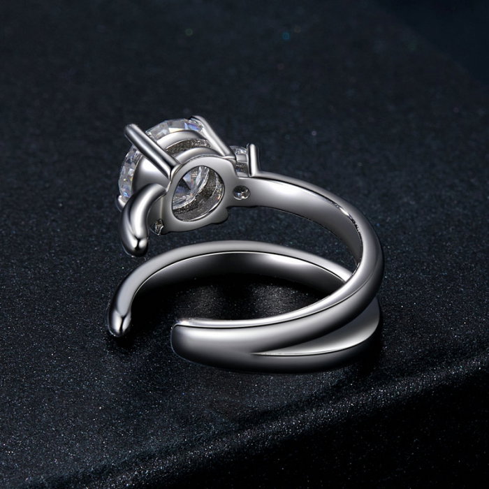 Cercel argint cu Moissanit [7]