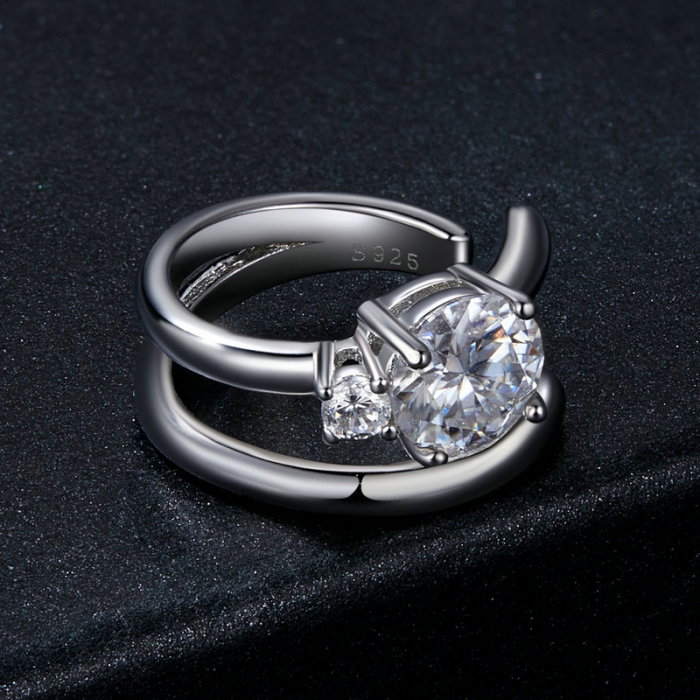 Cercel argint cu Moissanit [5]