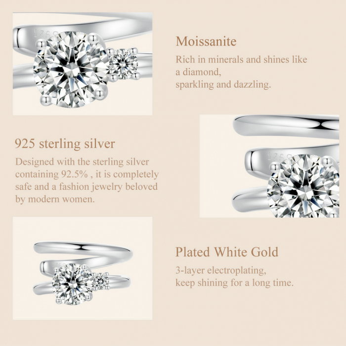 Cercel argint cu Moissanit [12]