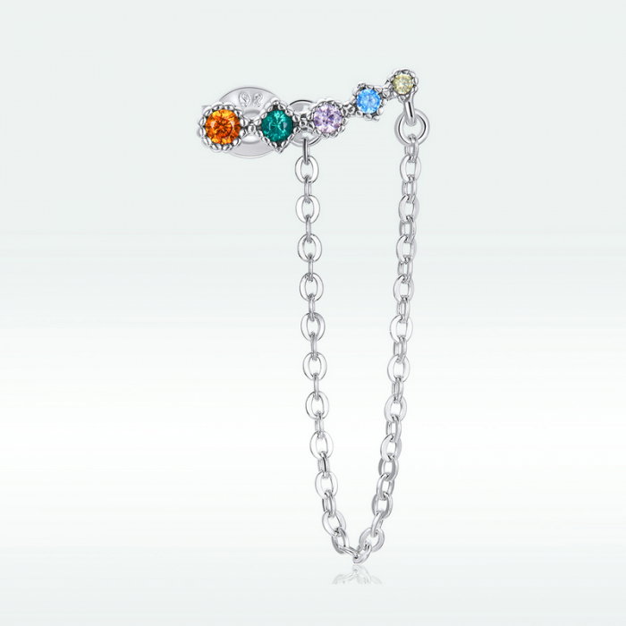 Cercel argint curcubeu [6]