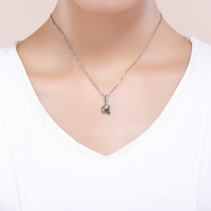 Charm argint 925 buchet de floricele cu zirconii albe - Be Nature PST0140 [5]