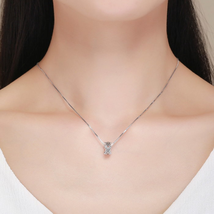 Charm argint 925 cu floricele si zirconii - Be Nature PST0119 [6]