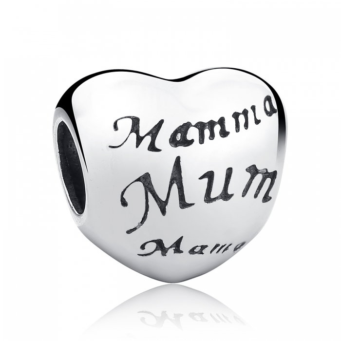 Charm argint 925 cu inimioara Mama - Be in Love PST0019 [1]