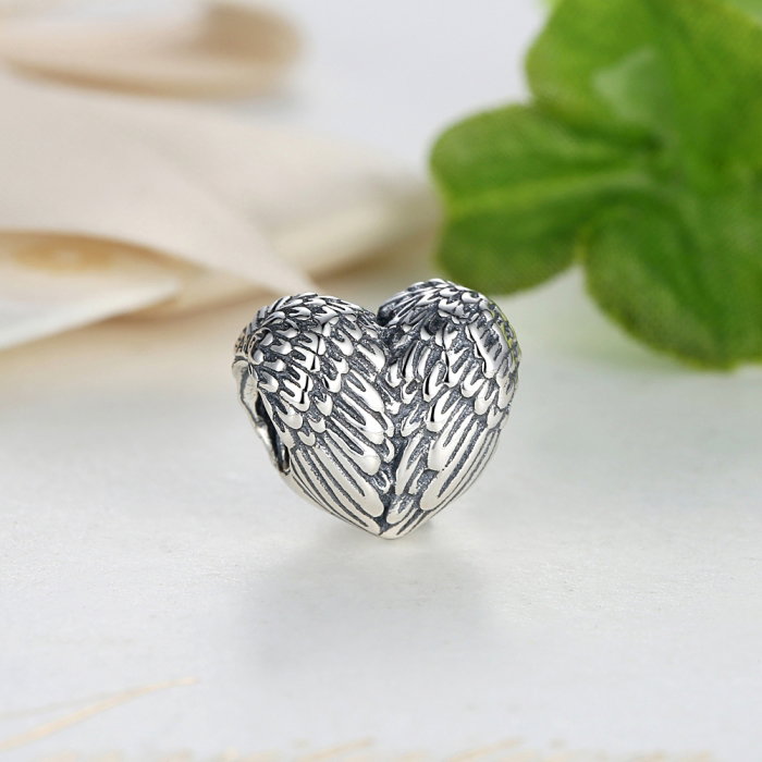 Charm argint 925 cu inimioara si aripi de inger - Be Spiritual PST0015 [2]
