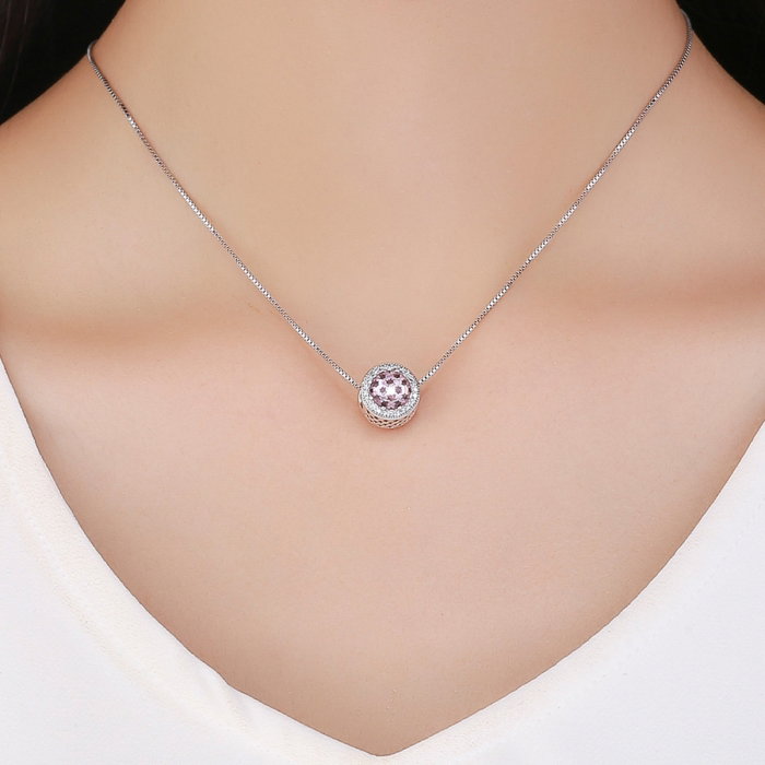 Charm argint 925 cu stelute roz si zirconii albe - Be Nature PST0136 [6]