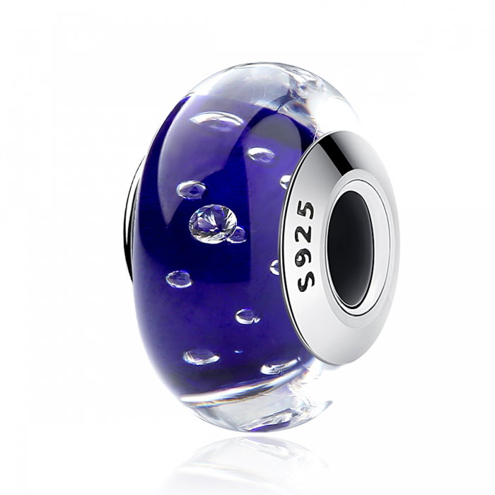 Charm argint 925 cu sticla albastra - Be Elegant PST0069 [1]