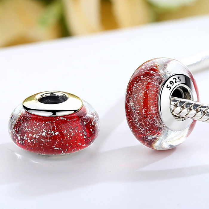 Charm argint 925 cu sticla rosie - Be Elegant PST0066 [2]