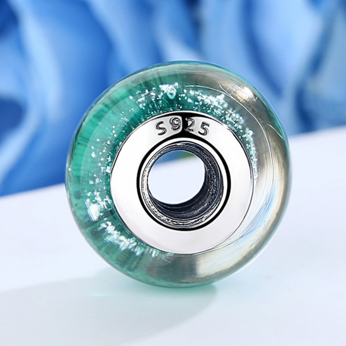 Charm argint 925 cu sticla turcoaz - Be Elegant PST0065 [4]