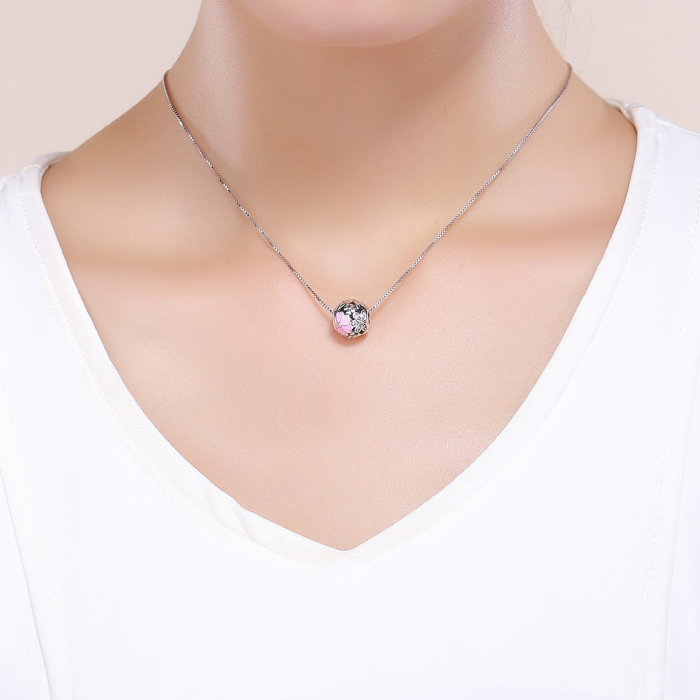 Charm argint 925 cu zana, floricele si zirconii albe - Be Fantastic PST0138 [5]