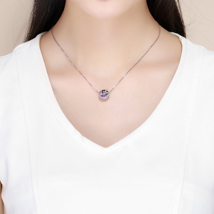 Charm argint 925 cu zana, floricele si zirconii albe - Be Fantastic PST0144 [5]