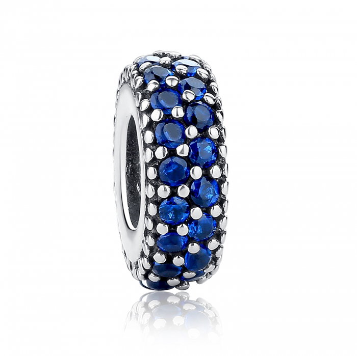 Charm argint 925 cu zirconii albastre - Be Elegant PST0029 [1]