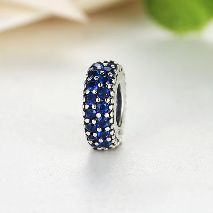 Charm argint 925 cu zirconii albastre - Be Elegant PST0029 [5]