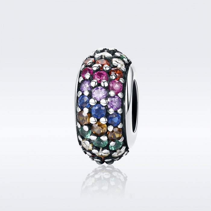 Charm argint 925 cu zirconii multicolore - Be Elegant PST0118 [2]