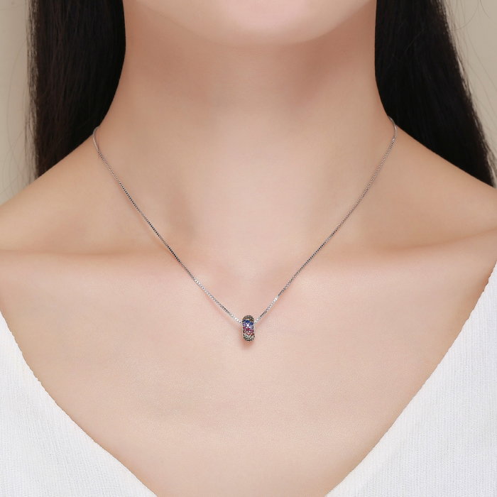 Charm argint 925 cu zirconii multicolore - Be Elegant PST0118 [6]