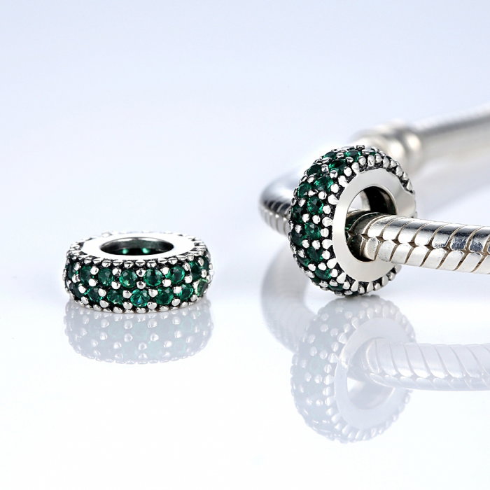Charm argint 925 cu zirconii verzi - Be Elegant PST0030 [2]