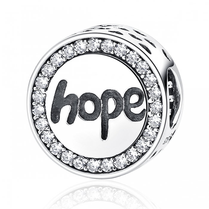 Charm argint 925 Hope-Speranta cu zirconii albe - Be Elegant PST0057 [1]