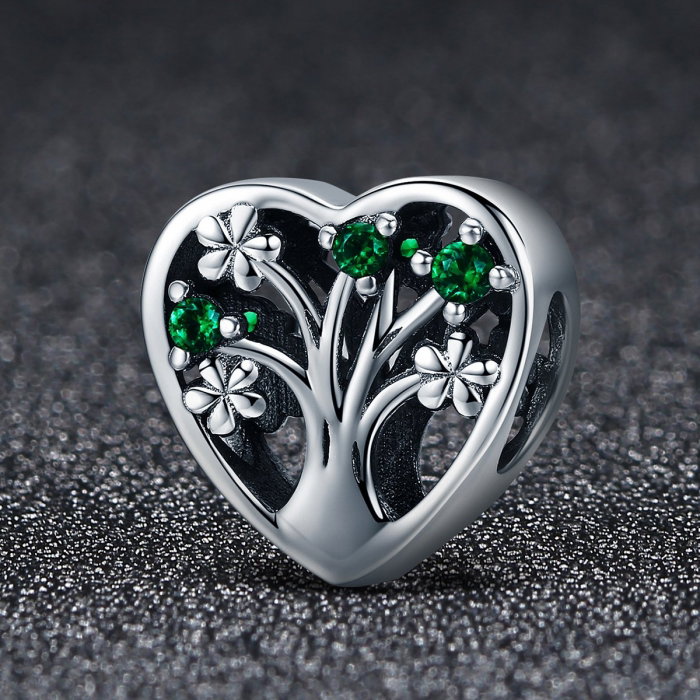 Charm argint 925 inimioara cu copacul vietii - Be in Love PST0105 [2]