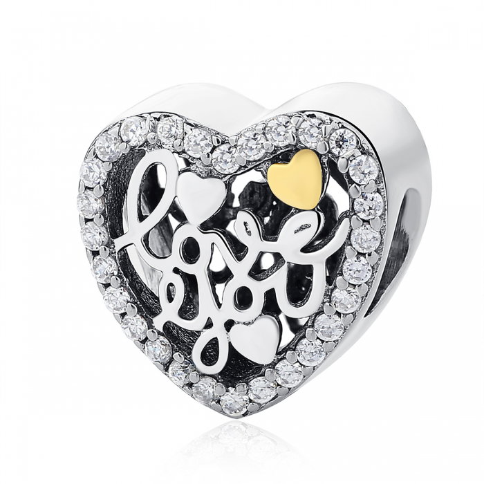 Charm argint 925 inimioara I LOVE YOU - Be in Love PST0048 [1]