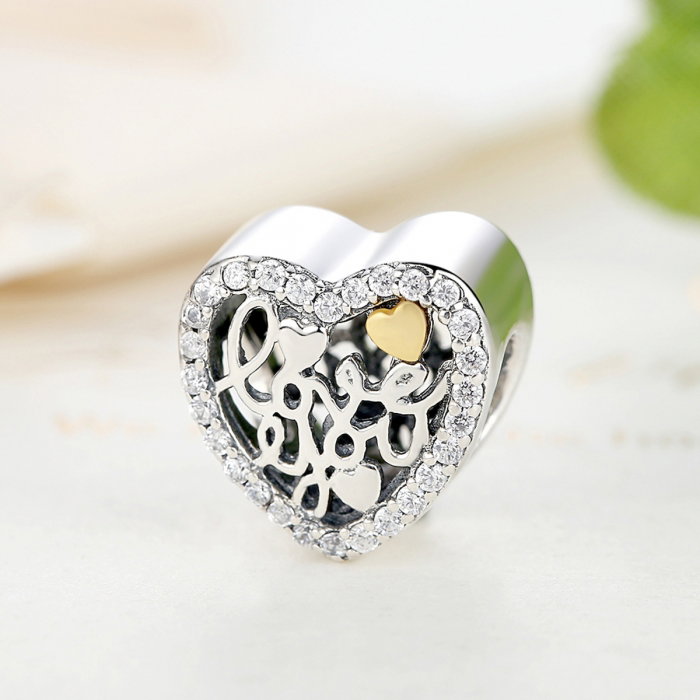 Charm argint 925 inimioara I LOVE YOU - Be in Love PST0048 [3]