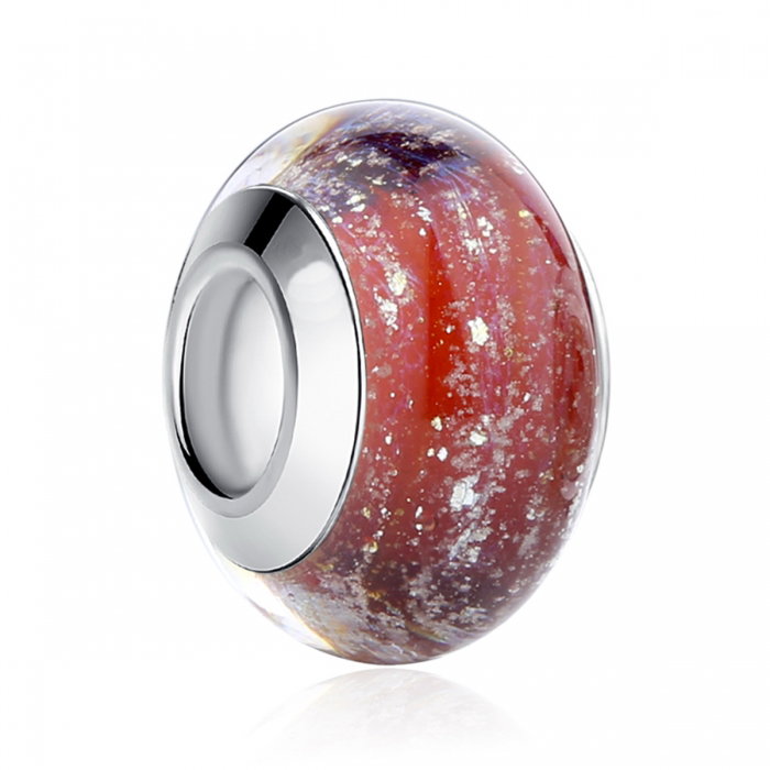 Charm fantezie rosu cu fulgi de zapada PST0012 [1]