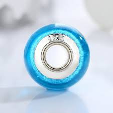 Charm fantezie turcoaz cu sticla PSTF0012 [2]