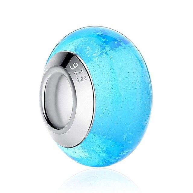 Charm fantezie turcoaz cu sticla PSTF0012 [1]