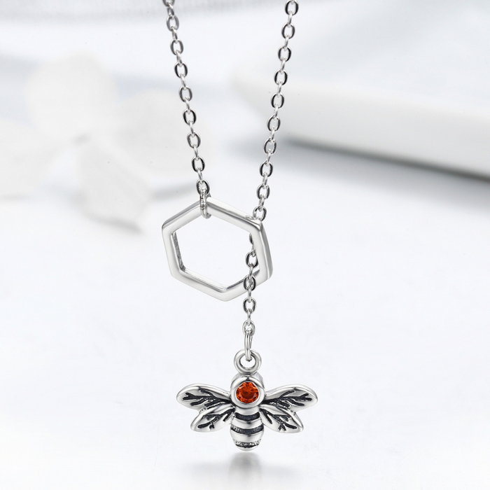 Colier argint 925 cu albinuta - Be Nature CST0009 [4]