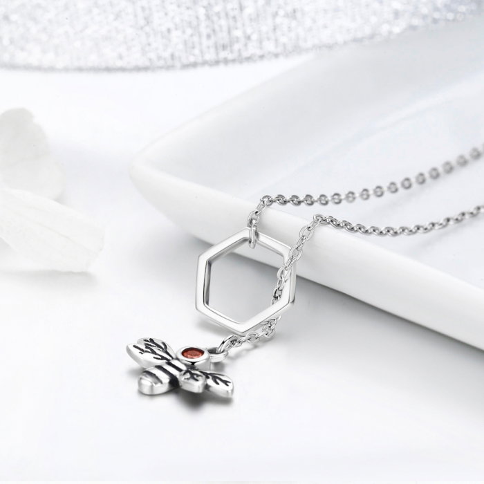Colier argint 925 cu albinuta - Be Nature CST0009 [5]