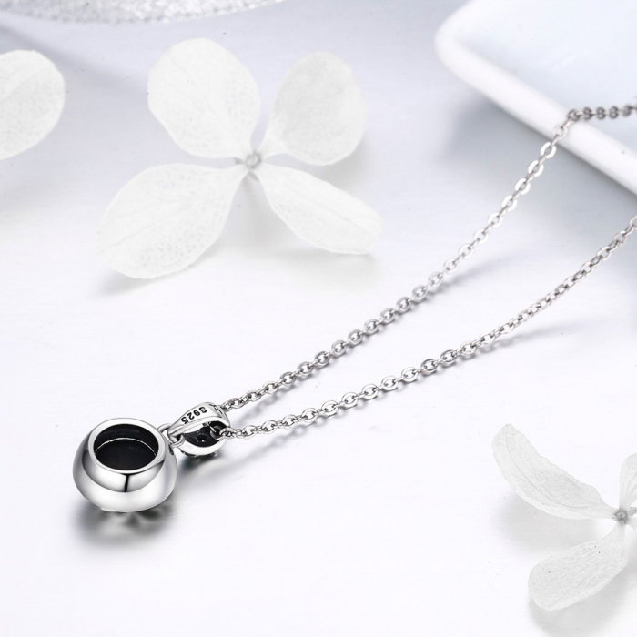 Colier argint 925 cu copacul vietii, cristal verde si zirconii verzi - Be Nature  CST0010 [6]