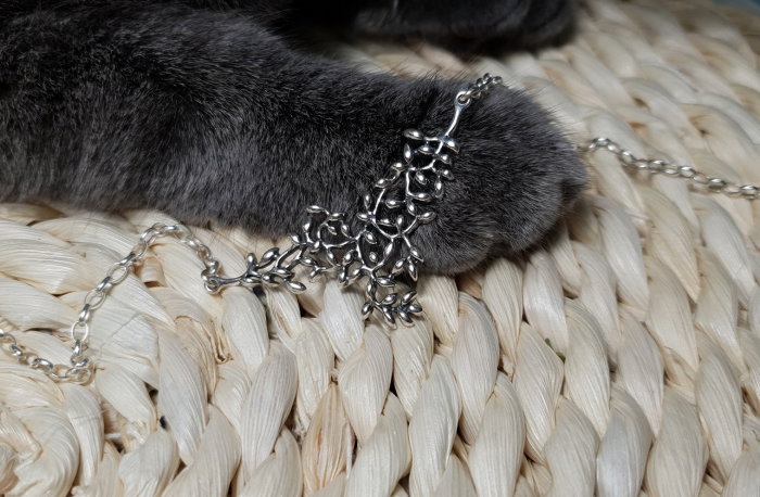 Colier argint 925 cu crengute si floricele - Be Nature CBU0005 [2]