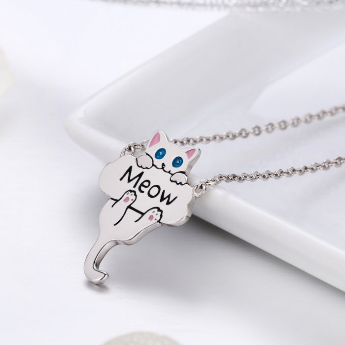 Colier argint 925 cu pisicuta jucausa Meow- Be Nature CST0013 [2]