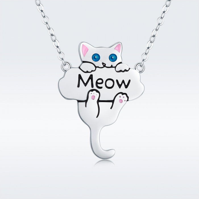 Colier argint 925 cu pisicuta jucausa Meow- Be Nature CST0013 [3]