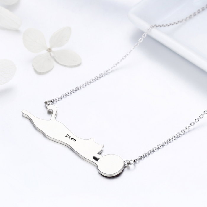 Colier argint 925 cu pisicuta jucausa si ghem - Be Nature CST0007 [5]