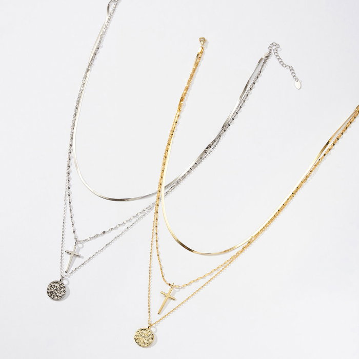 Colier cruciulita argint 925 placat cu rodiu [5]