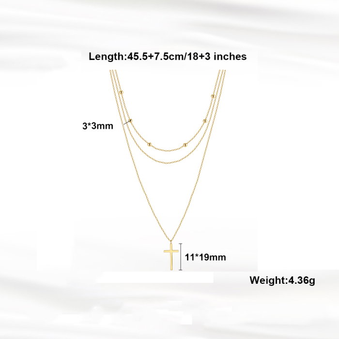 Colier cruciulita argint 925 placat cu aur 14K [3]