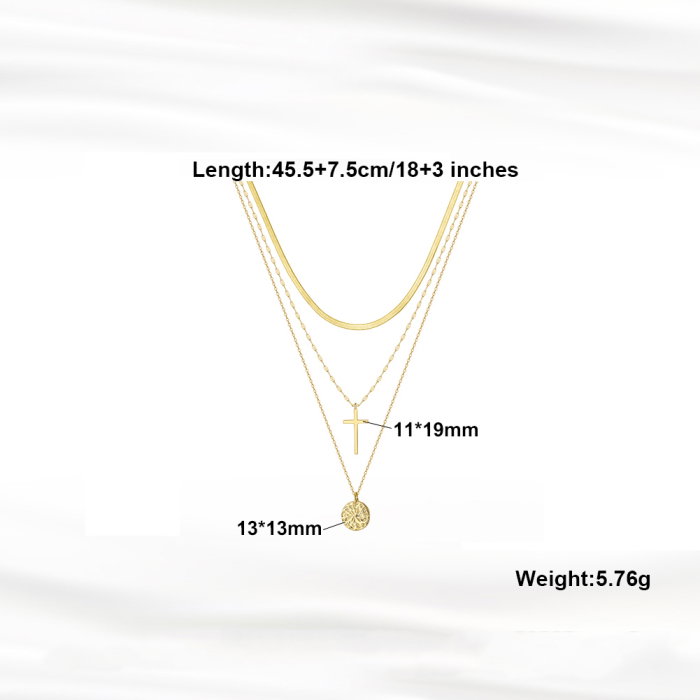 Colier cruciulita argint 925 placat cu rodiu [6]