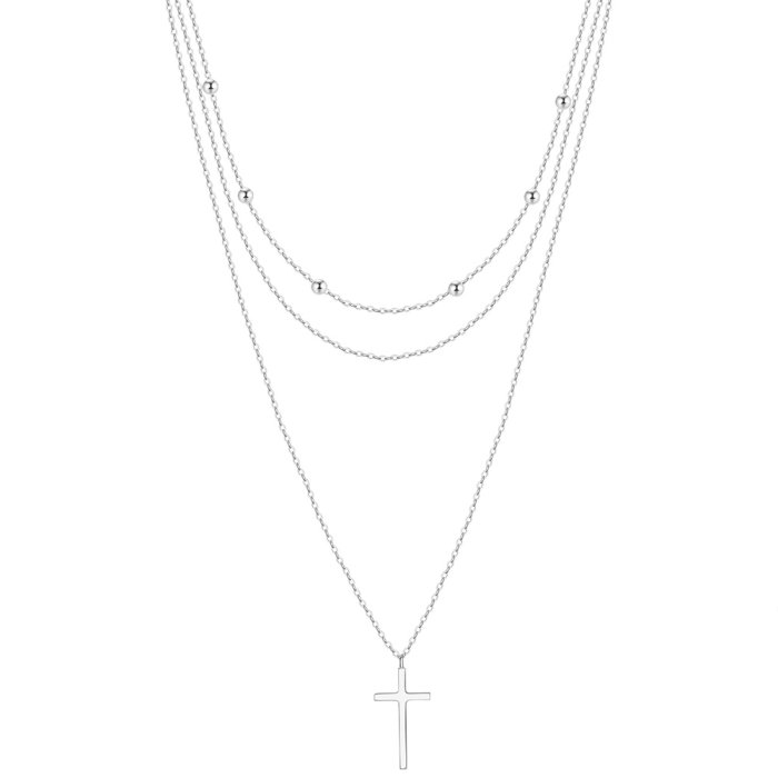 Colier cruciulita argint 925 placat cu rodiu [1]