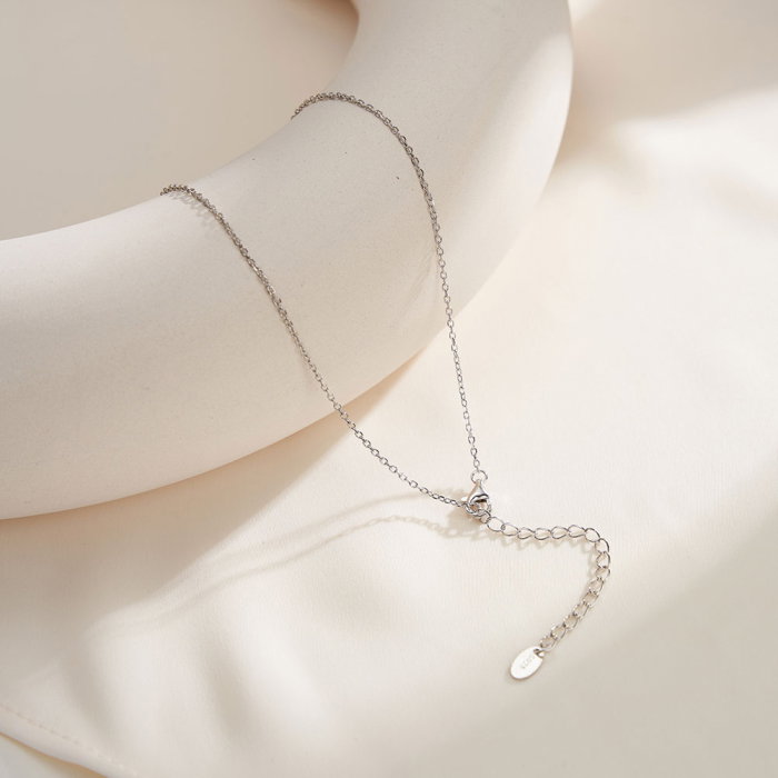 Colier argint 925 placat cu rodiu cu perle naturale [5]