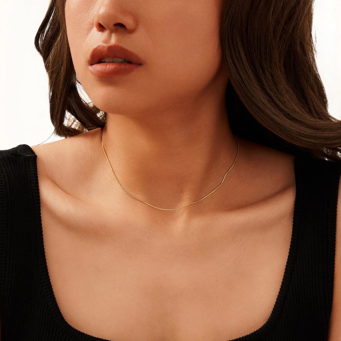 Colier argint 925 placat cu aur 14K [2]