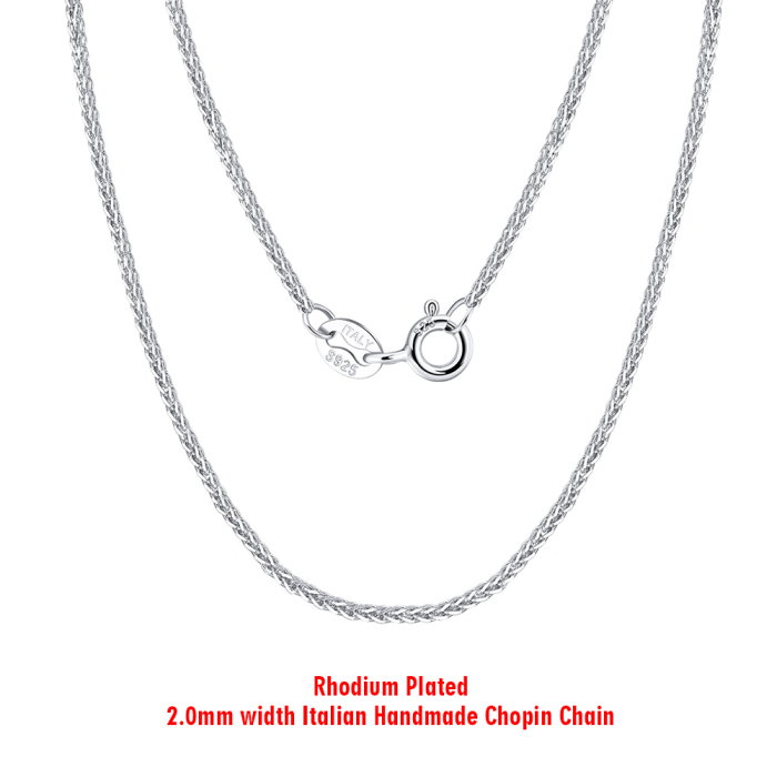 Colier argint 925 placat cu rodiu, 55 cm, 2 mm [6]